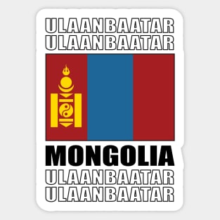 Flag of Mongolia Sticker